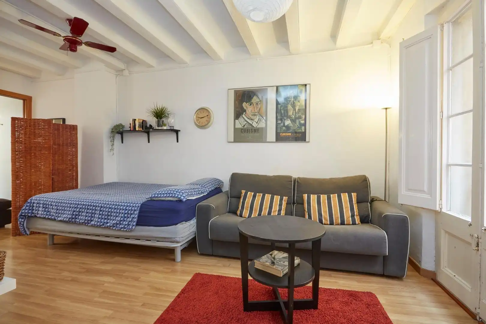 Bedroom of Lofts for sale in Barcelona  with Parquet flooring and Balcony