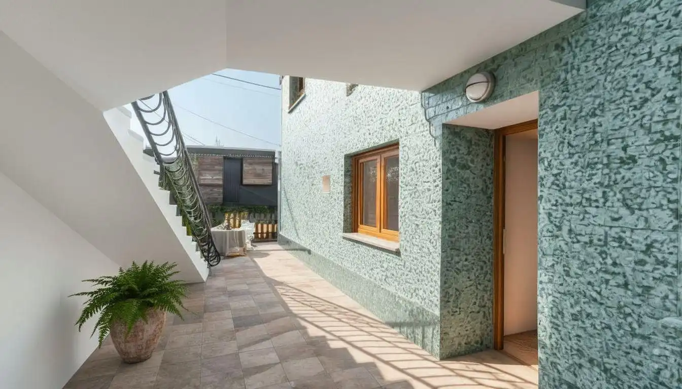 Terrasse von Einfamilien-Reihenhaus zum Verkauf in Castrillón mit Heizung und Terrasse