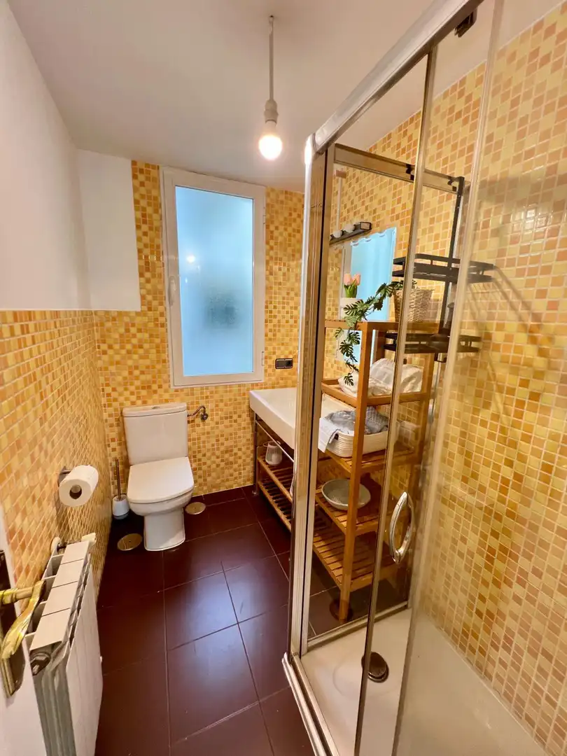 Bany de Apartament de lloguer en Madrid amb Aire condicionat i Calefacció