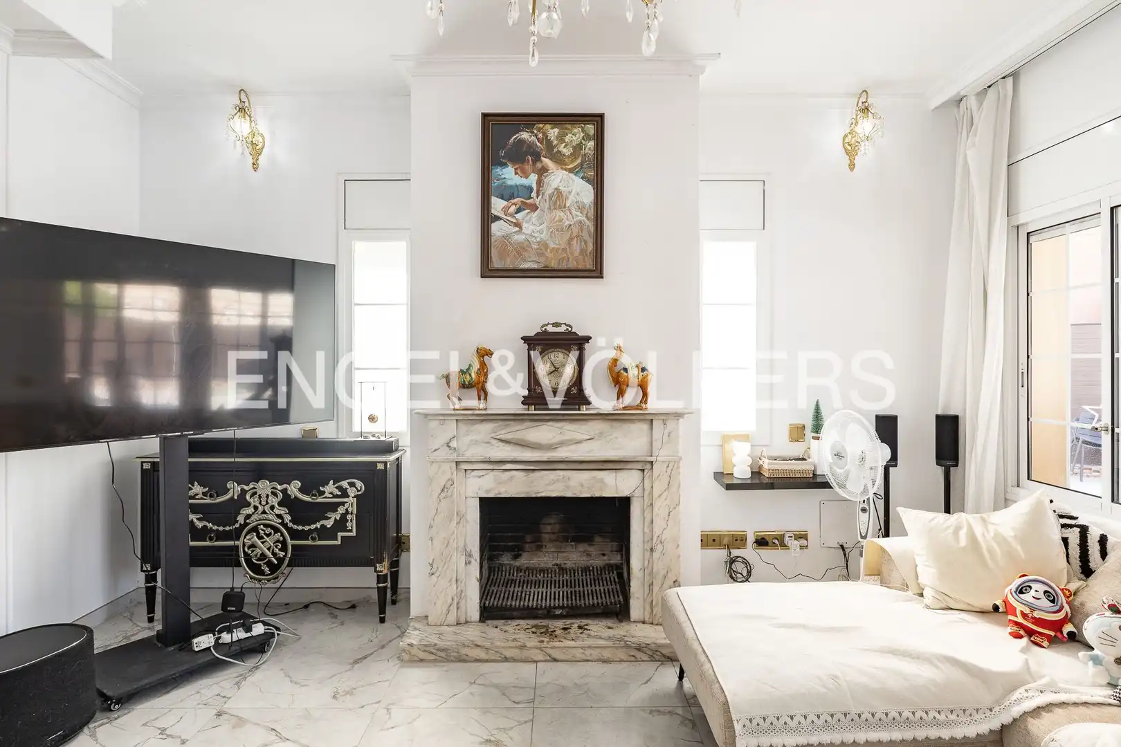Sala de estar de Casa o chalet de alquiler en Cabrils con Aire acondicionado, Calefacción y Jardín privado