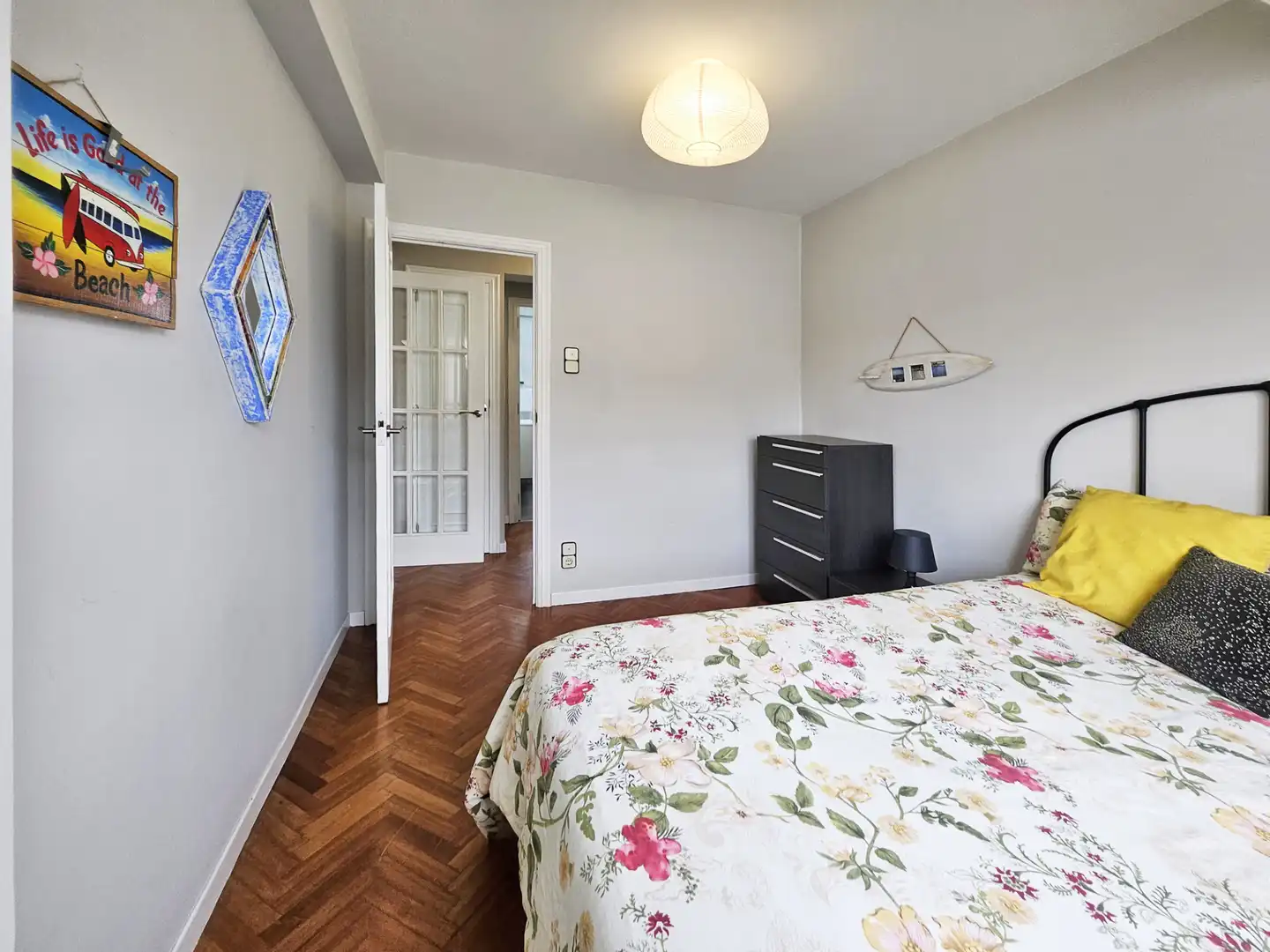 Bedroom of Flat for rent in A Coruña Capital   with Heating, Parquet flooring and Furnished