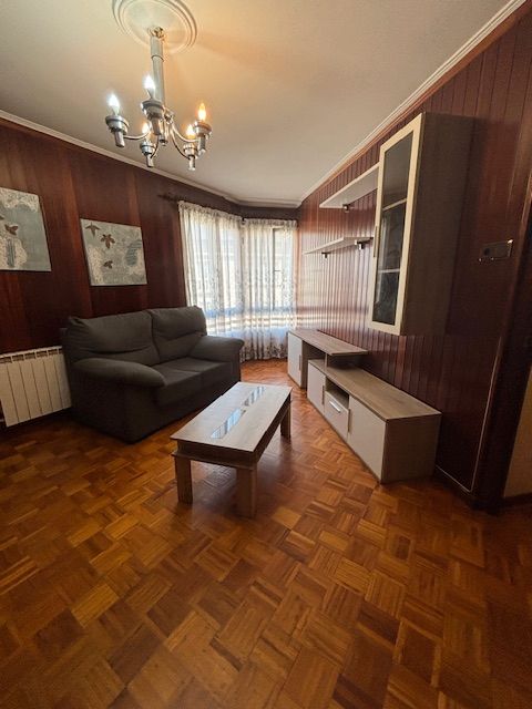 Living room of Apartment to rent in Ferrol  with Heating, Parquet flooring and Furnished