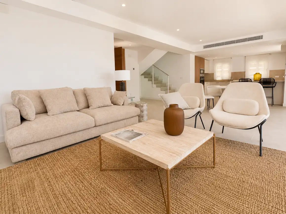 Sala de estar de Casa o chalet en venta en Altea con Aire acondicionado, Calefacción y Jardín privado