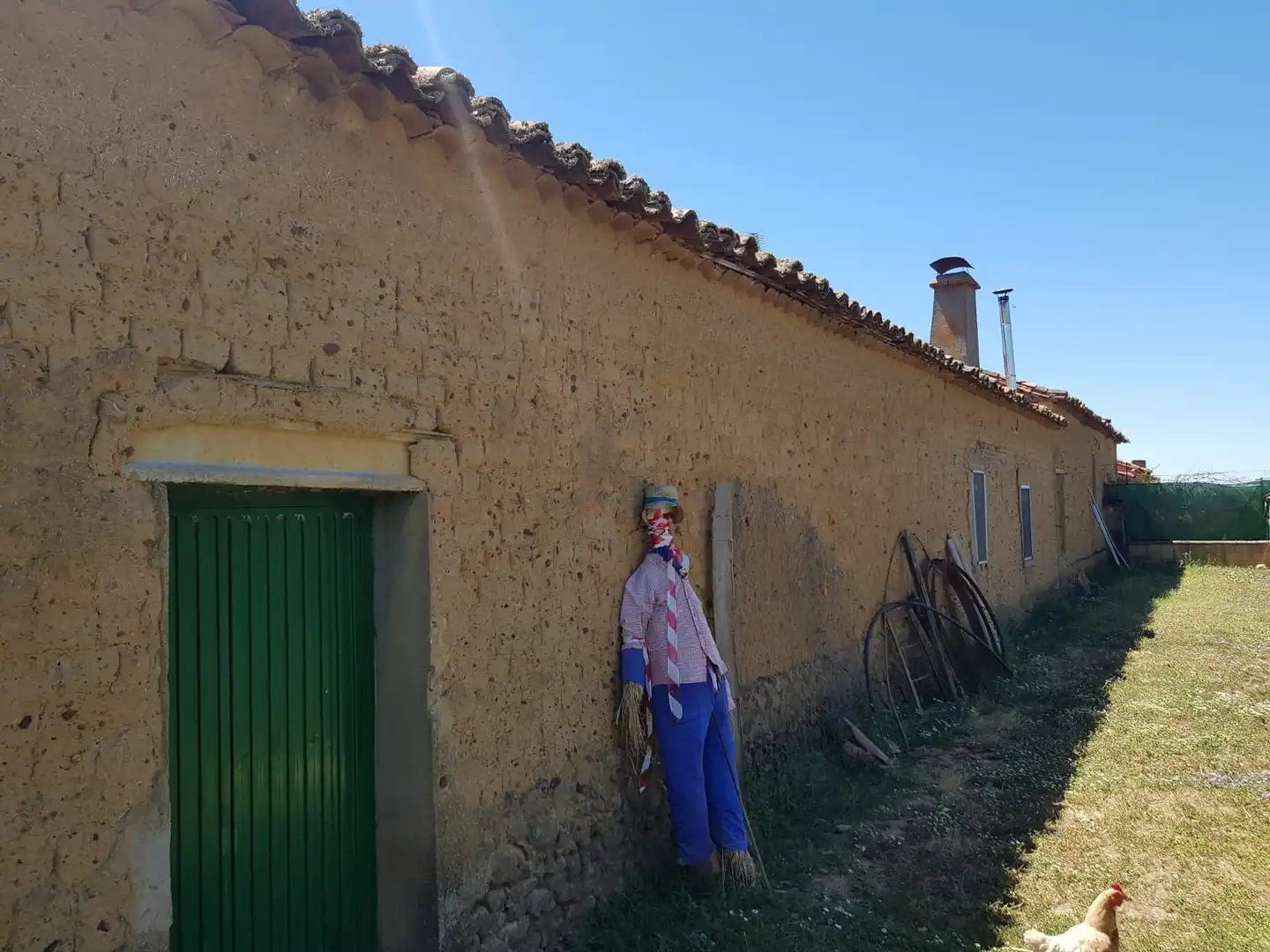 Vista exterior de Casa o xalet en venda en Aldehuela de Yeltes amb Calefacció, Moblat i Forn
