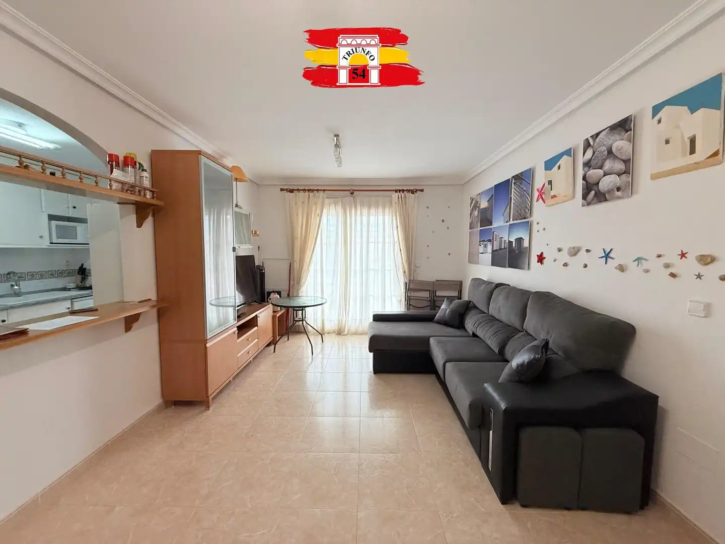 Sala de estar de Piso en venta en Pilar de la Horadada con Aire acondicionado, Jardín privado y Terraza