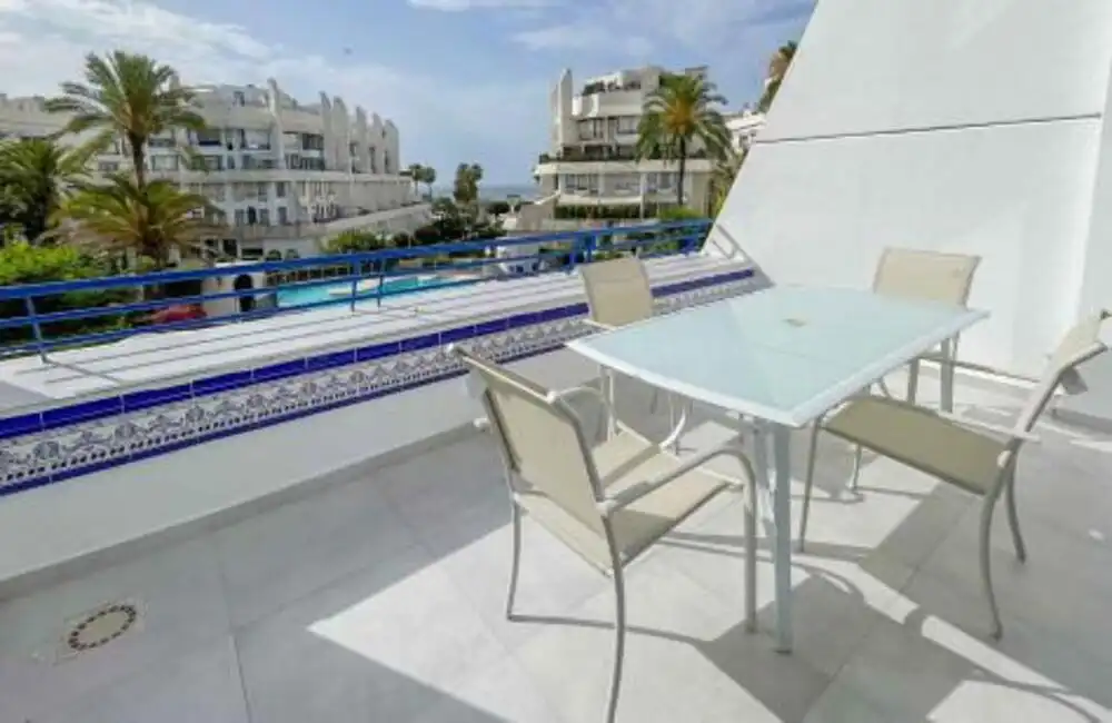 Terrace of Duplexes for rent in Marbella  with Air Conditioner, Terrace and Swimming Pool