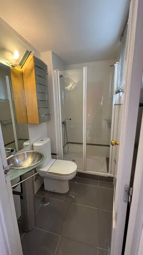 Bathroom of Flat for rent in Madrid  with Air Conditioner and Furnished