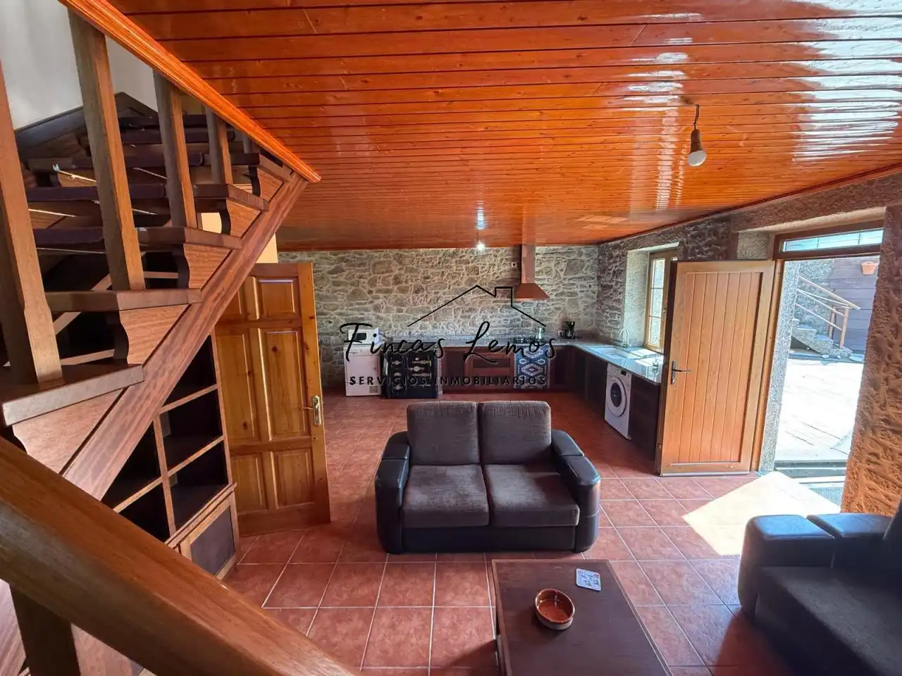 Sala de estar de Casa o chalet en venta en Vimianzo con Calefacción, Jardín privado y Terraza