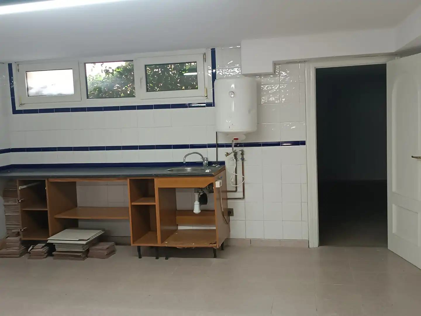 Cocina de Casa o chalet en venta en Castrillón con Calefacción, Jardín privado y Parquet