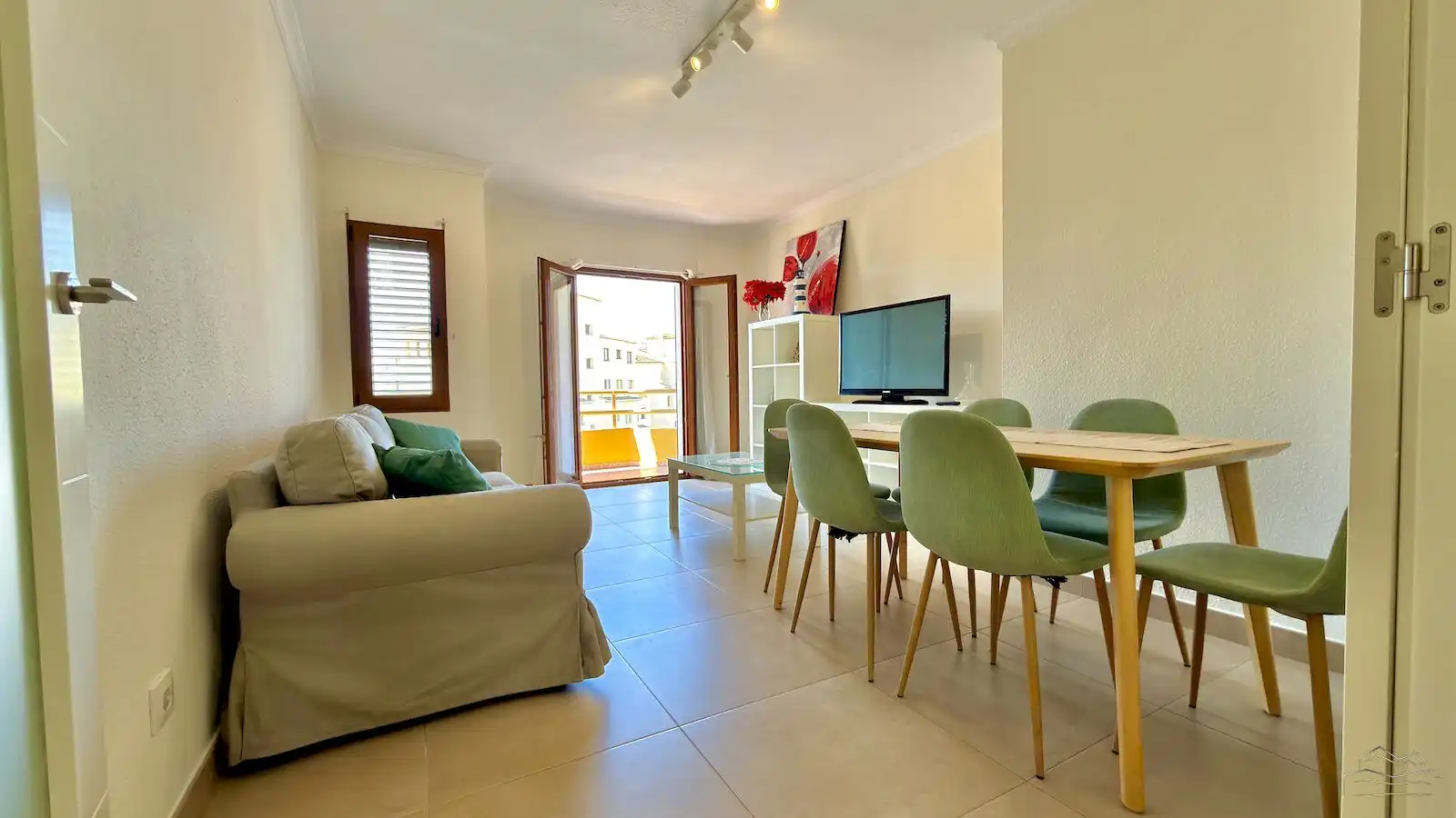 Sala de estar de Apartamento de alquiler en Jávea / Xàbia con Calefacción, Terraza y Piscina