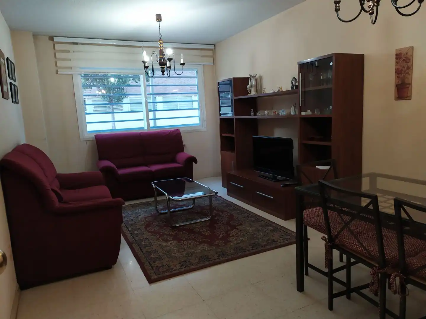 Wohnzimmer von Wohnung zur untervermieten in Madrid mit Heizung, Privatgarten und Möbliert