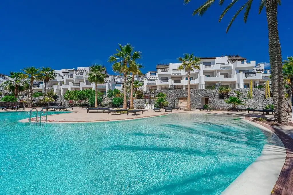 Swimming pool of Flat for sale in Guía de Isora  with Air Conditioner, Heating and Terrace