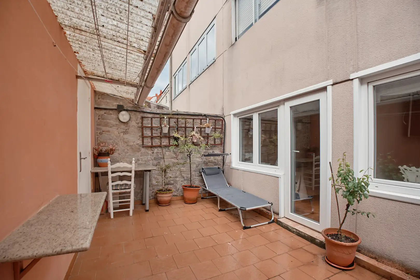 Terrace of Flat for sale in A Coruña Capital   with Parquet flooring, Terrace and Storage room