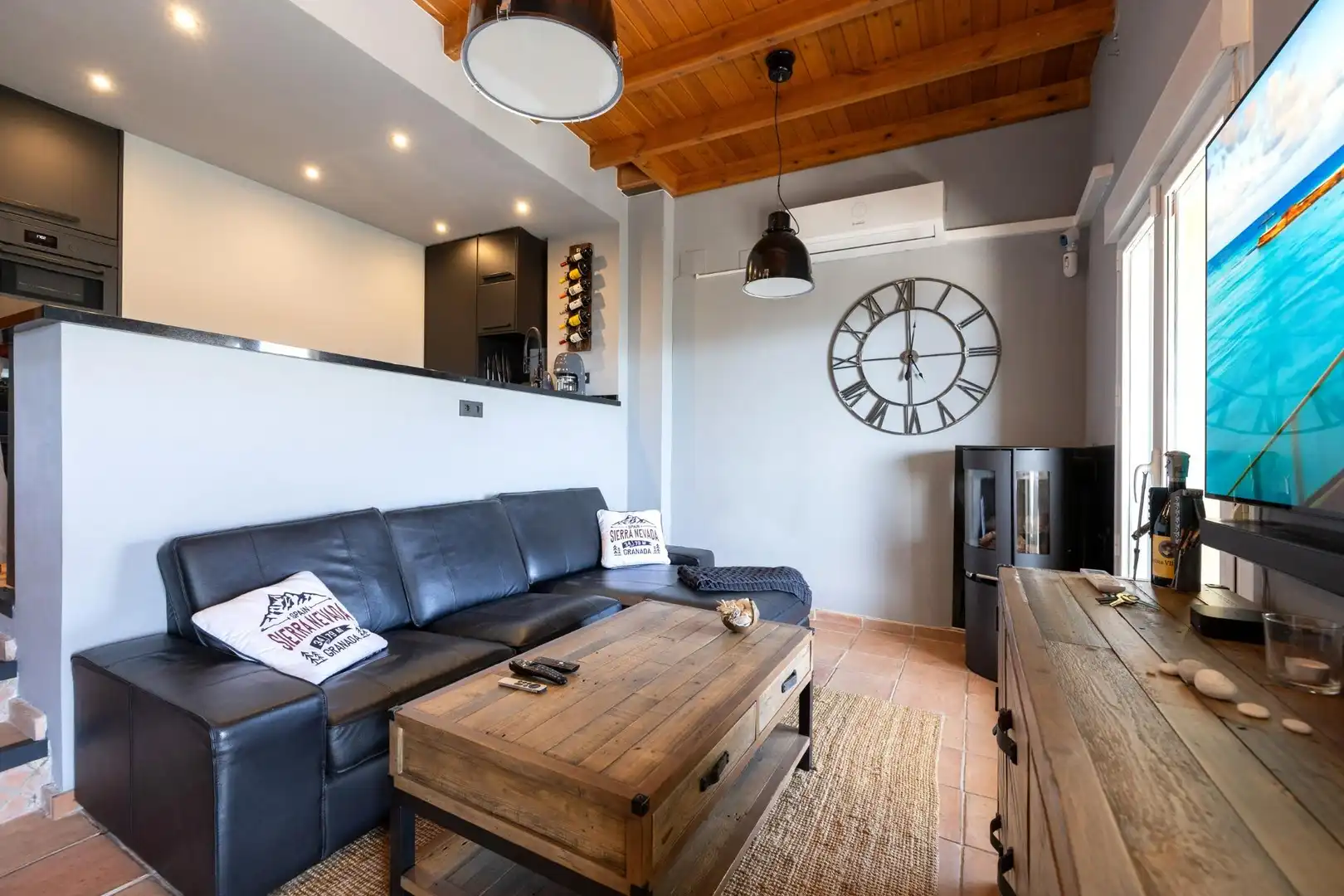 Sala de estar de Dúplex en venta en Sierra Nevada con Calefacción, Terraza y Trastero