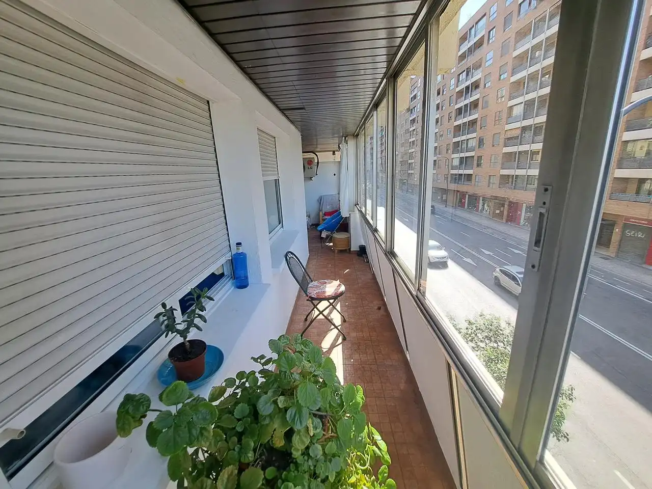 Balcony of Flat for sale in Zaragoza  with Air Conditioner, Heating and Parquet flooring