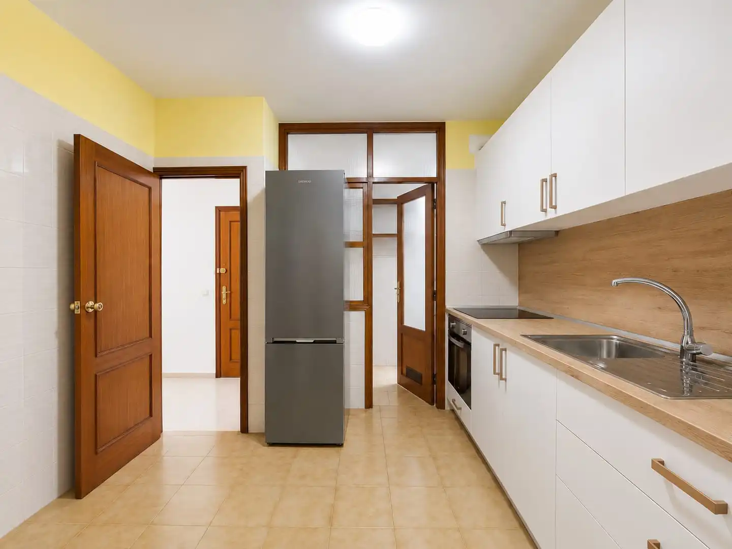 Kitchen of Flat for share in Güímar  with Terrace, Furnished and Oven