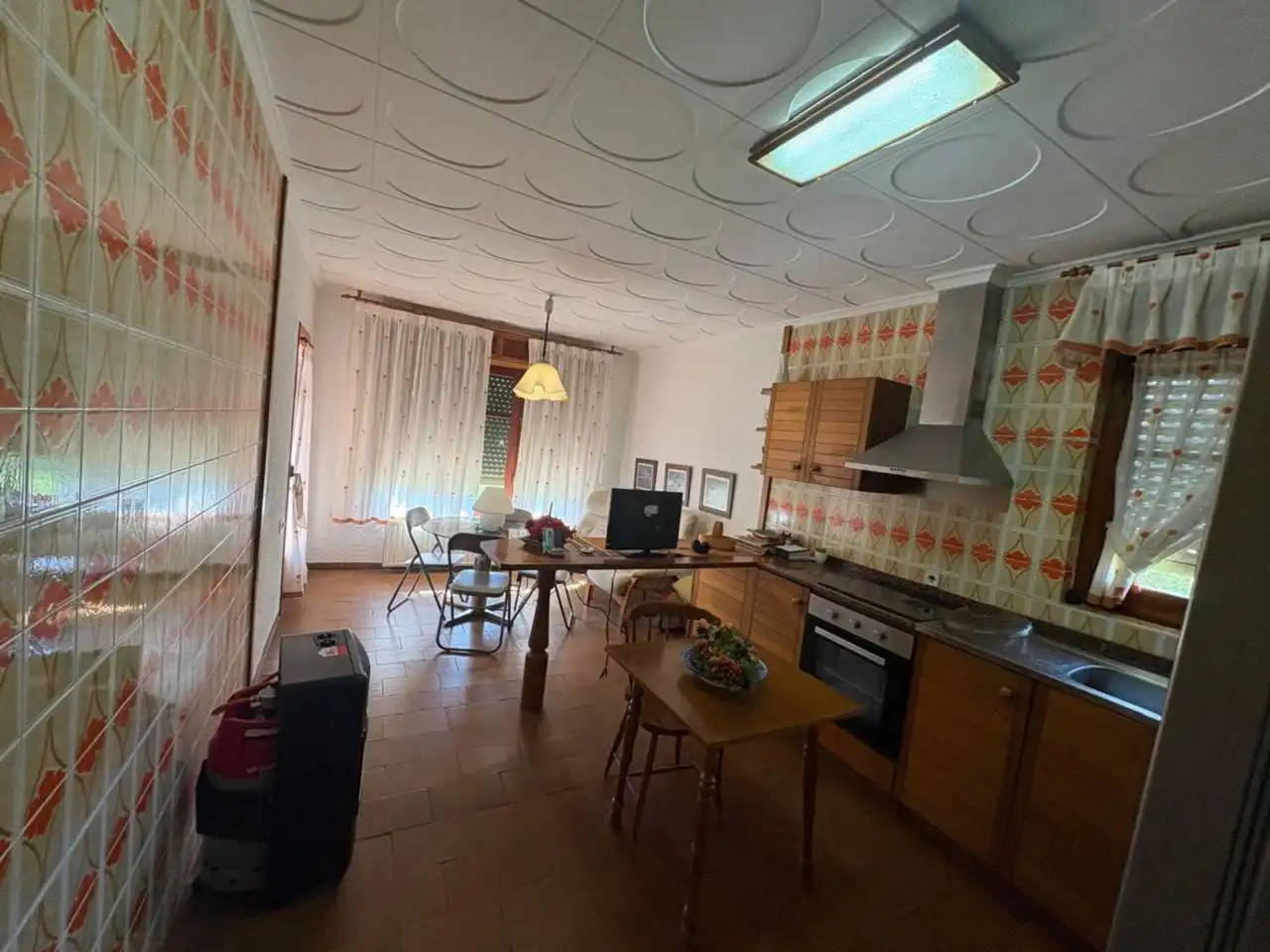 Cocina de Finca rústica en venta en Onil con Calefacción, Jardín privado y Terraza