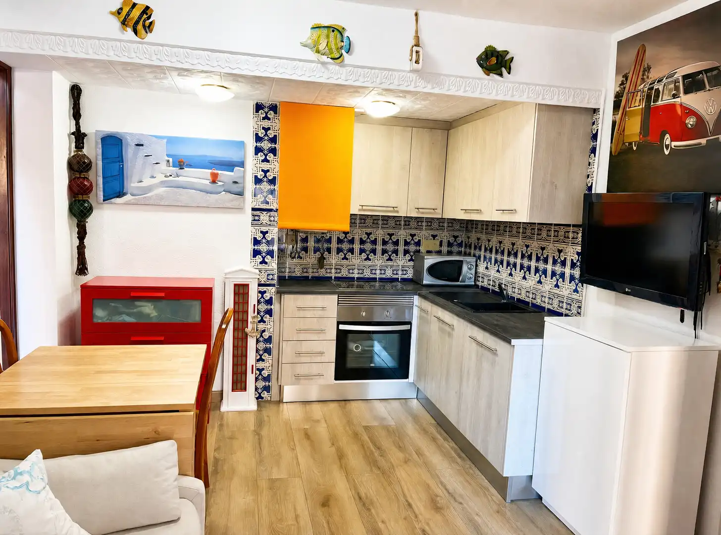 Cocina de Piso en venta en Blanes con Terraza y Amueblado