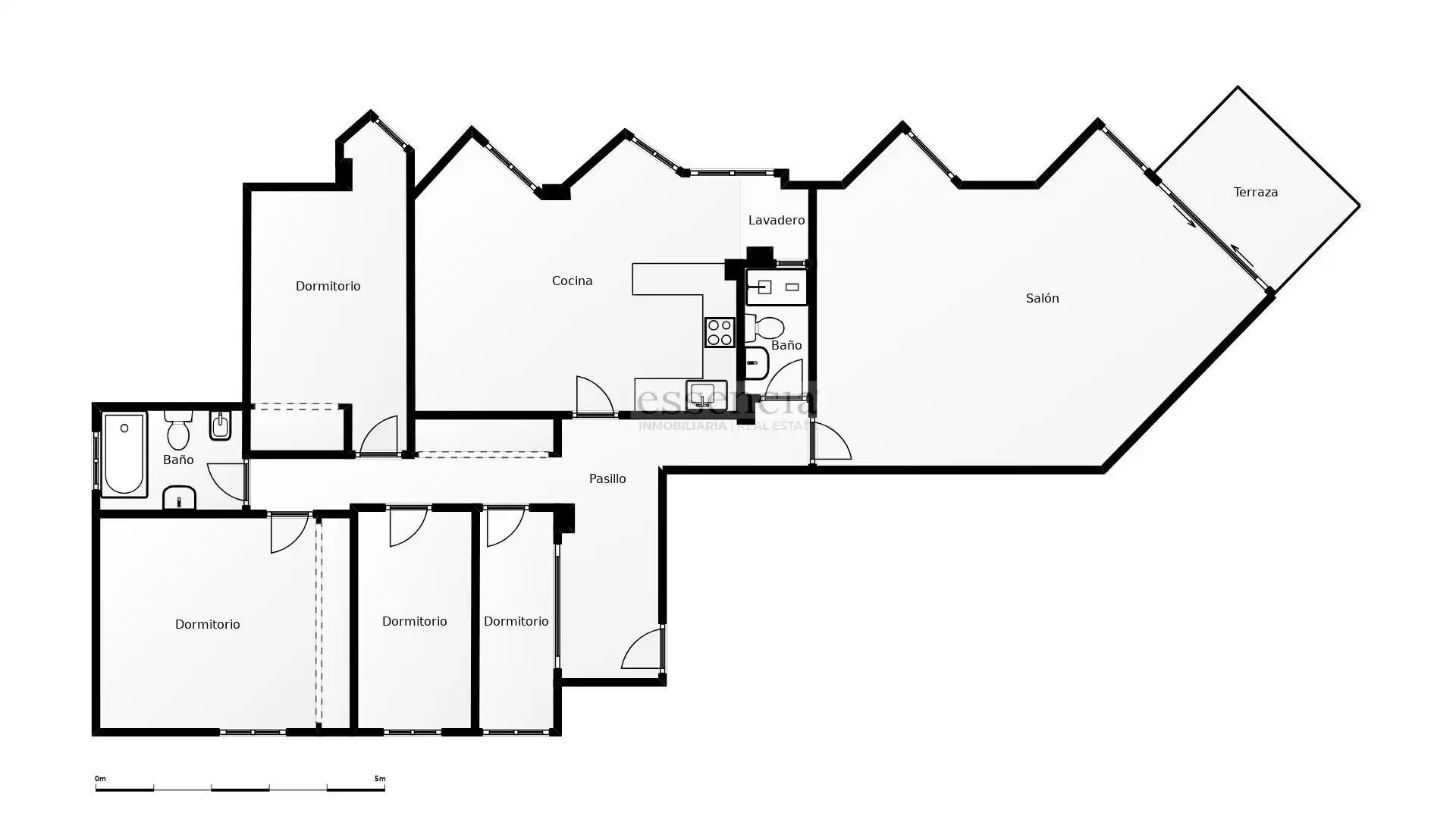 Wohnung zur Miete in Gandia mit Terrasse und Balkon