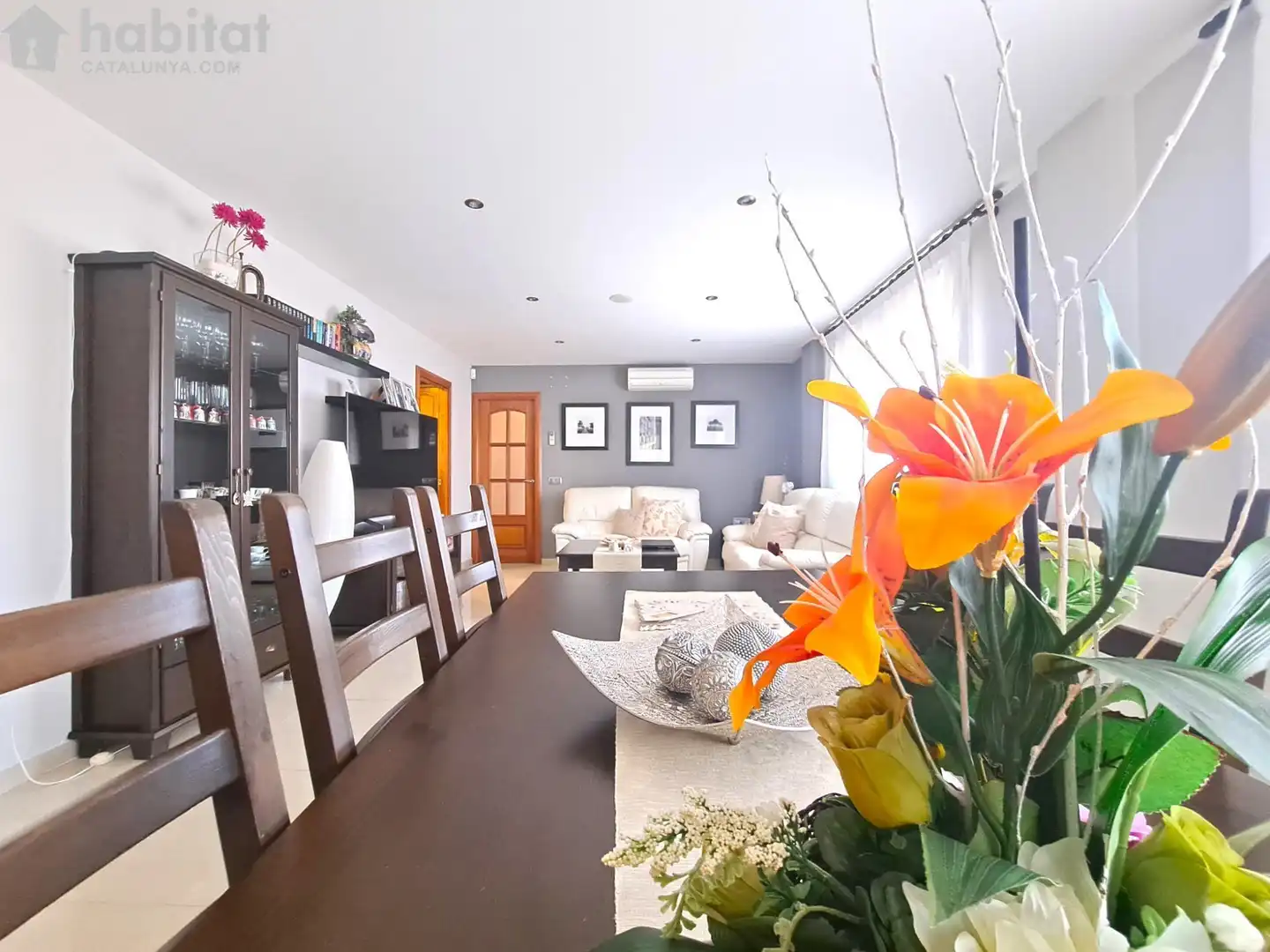 Sala d'estar de Casa o xalet en venda en Sant Esteve Sesrovires amb Aire condicionat, Jardí privat i Terrassa