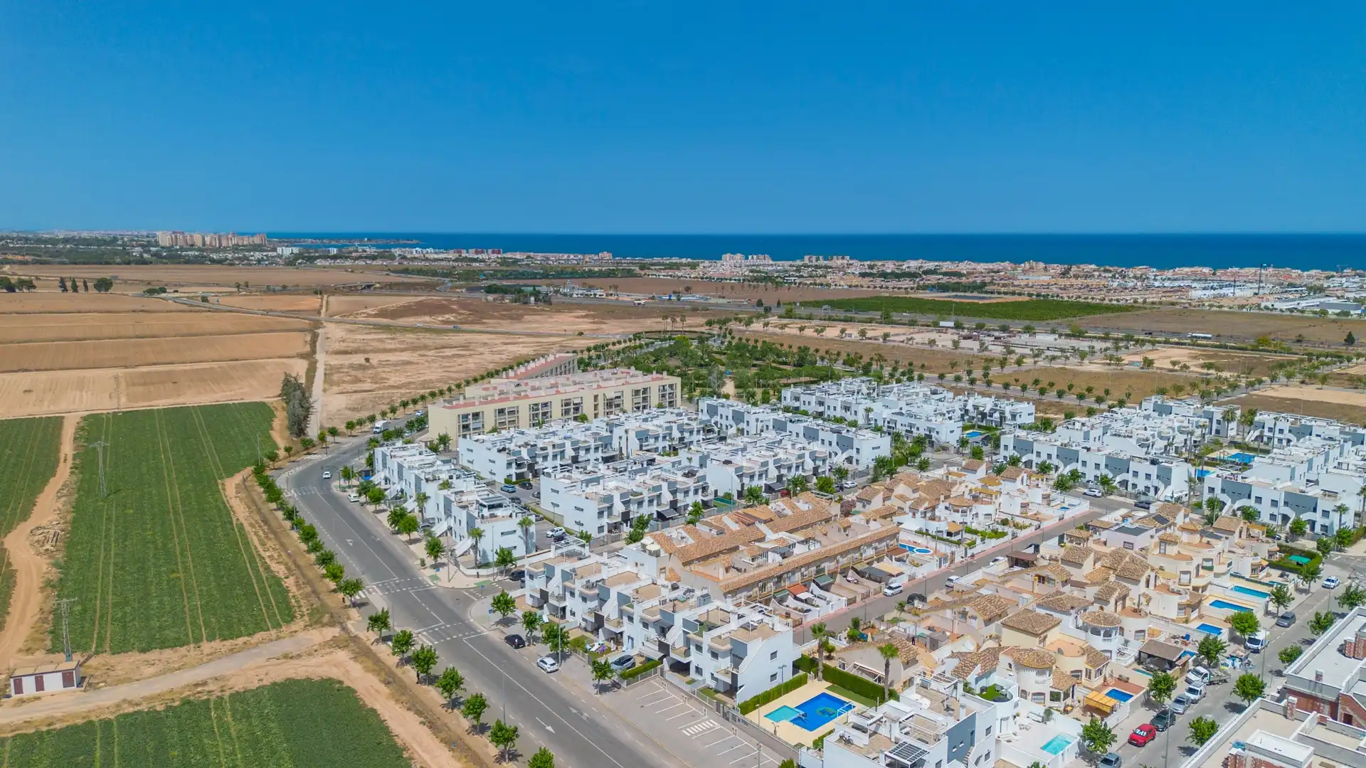 Exterior view of Ground floor for sale in Pilar de la Horadada  with Air Conditioner, Terrace and Swimming Pool