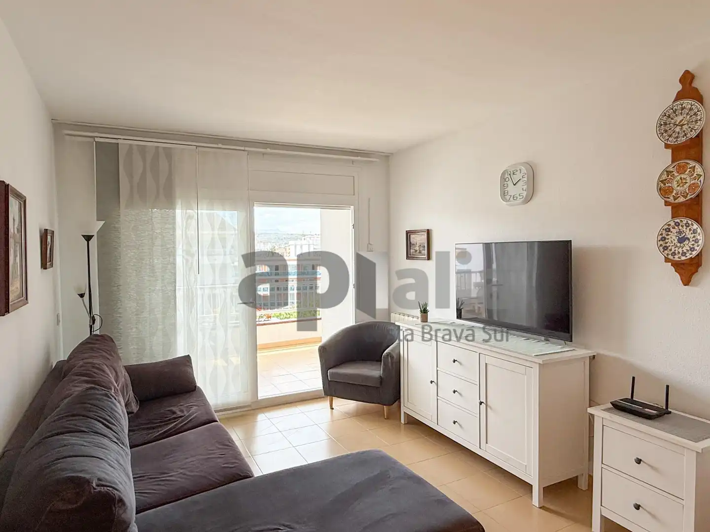 Sala de estar de Piso en venta en Lloret de Mar con Calefacción, Jardín privado y Terraza