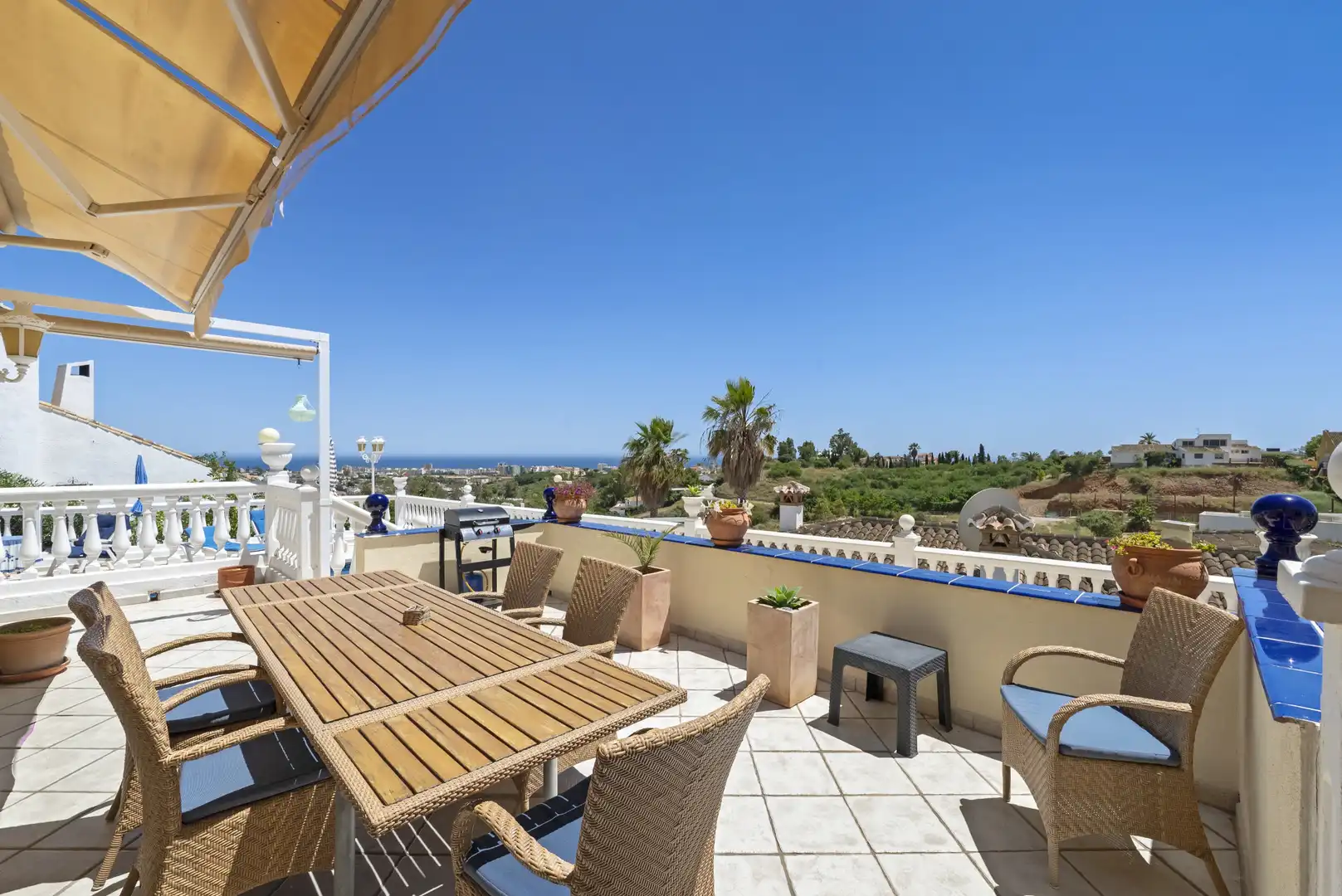 Terraza de Casa o chalet en venta en Mijas con Aire acondicionado, Jardín privado y Terraza