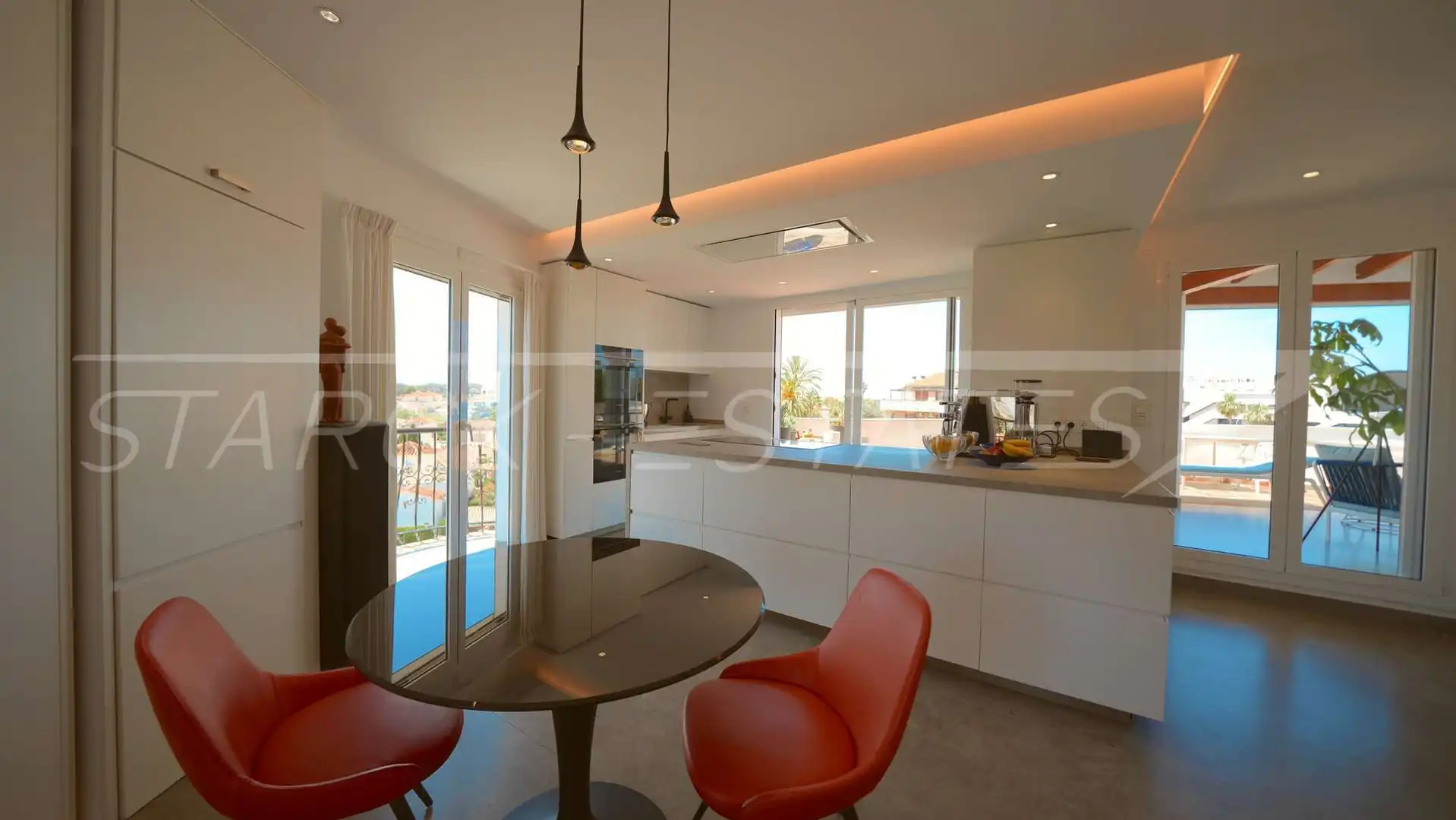 Cocina de Ático en venta en Dénia con Aire acondicionado, Jardín privado y Piscina