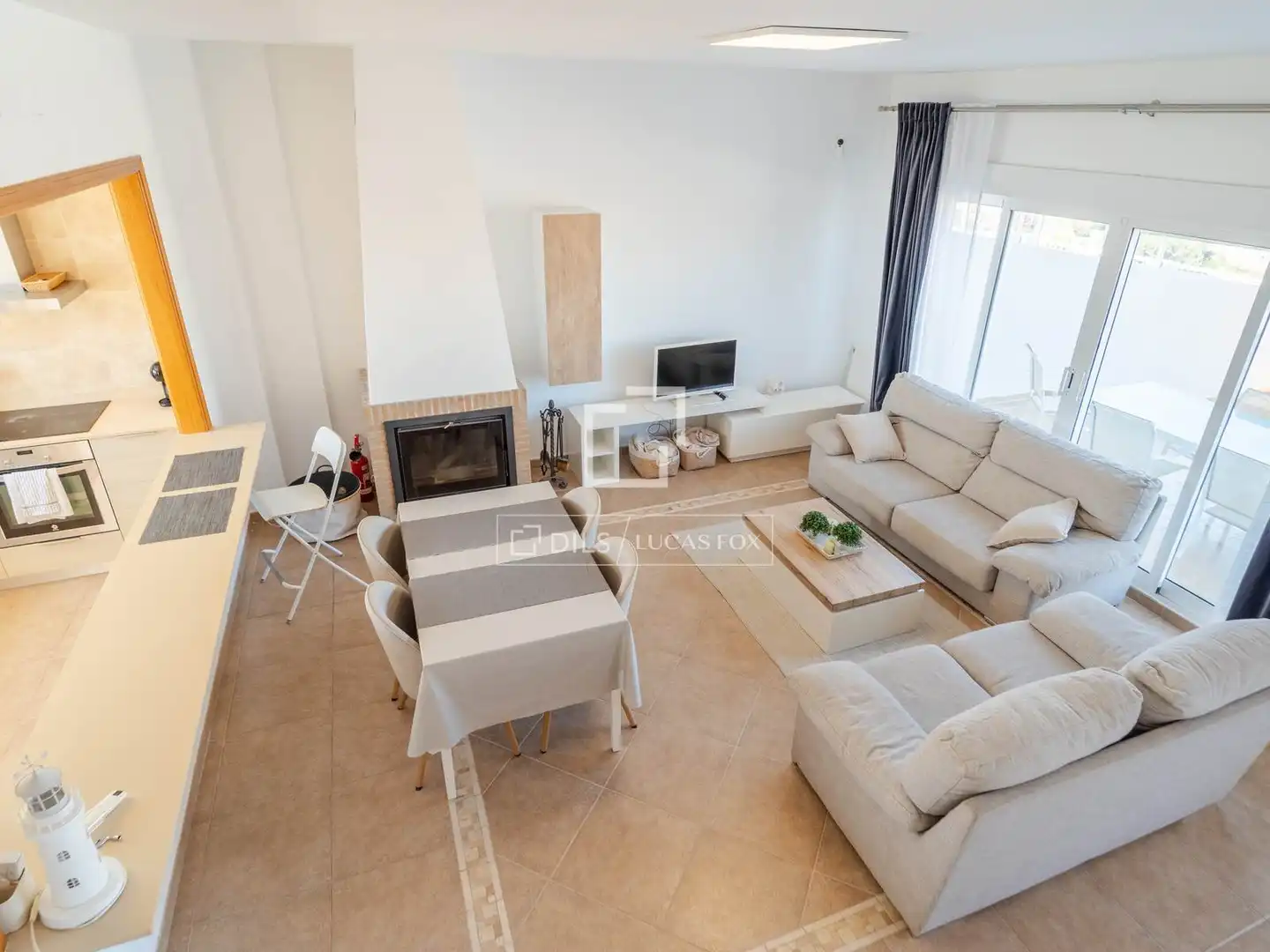 Living room of Houses for sale in Cullera  with Air Conditioner, Heating and Terrace