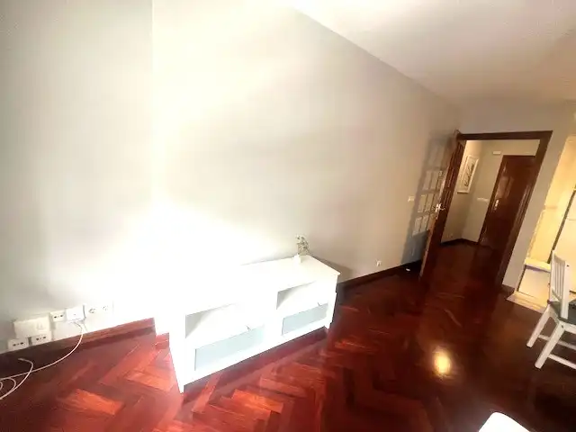 Wohnzimmer von Wohnung zur Miete in A Coruña Capital  mit Heizung, Parkett und Terrasse