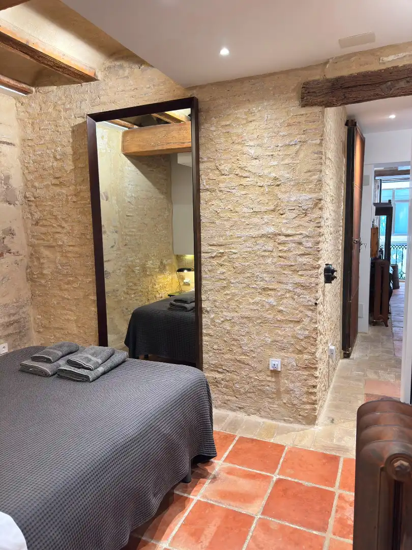 Bedroom of Flat for rent in Valencia  with Air Conditioner, Heating and Furnished