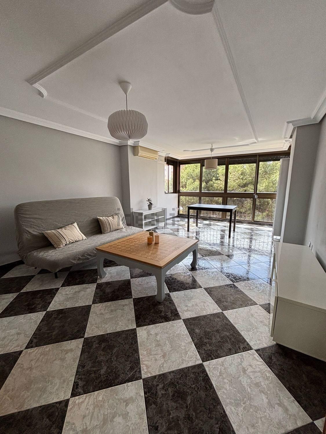 Living room of Flat to rent in Alicante / Alacant  with Air Conditioner and Private garden