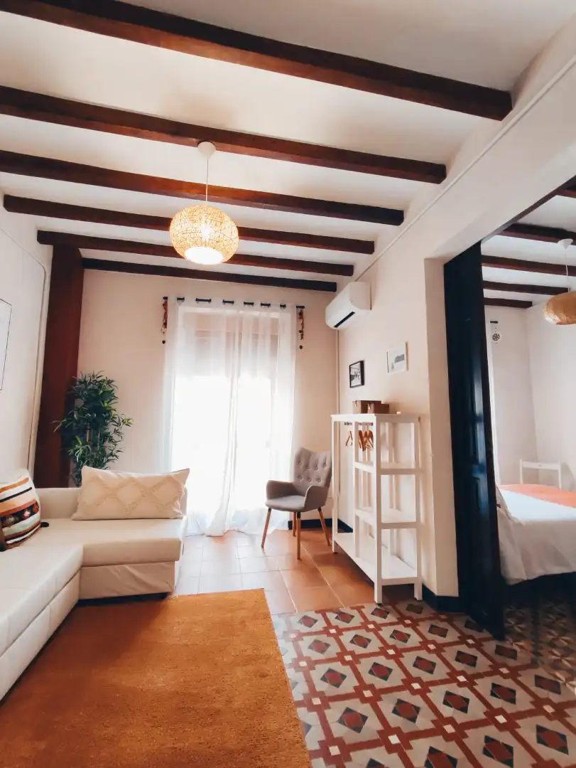 Sala d'estar de Casa adosada en venda en Jávea / Xàbia amb Aire condicionat, Calefacció i Terrassa