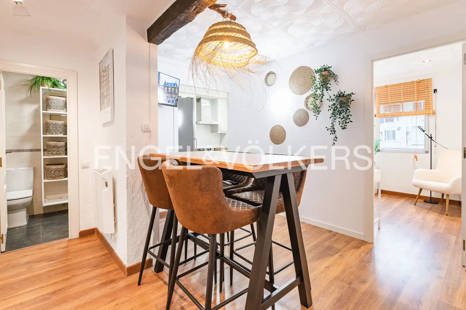 Comedor de Piso de alquiler en Valencia con Aire acondicionado, Calefacción y Parquet