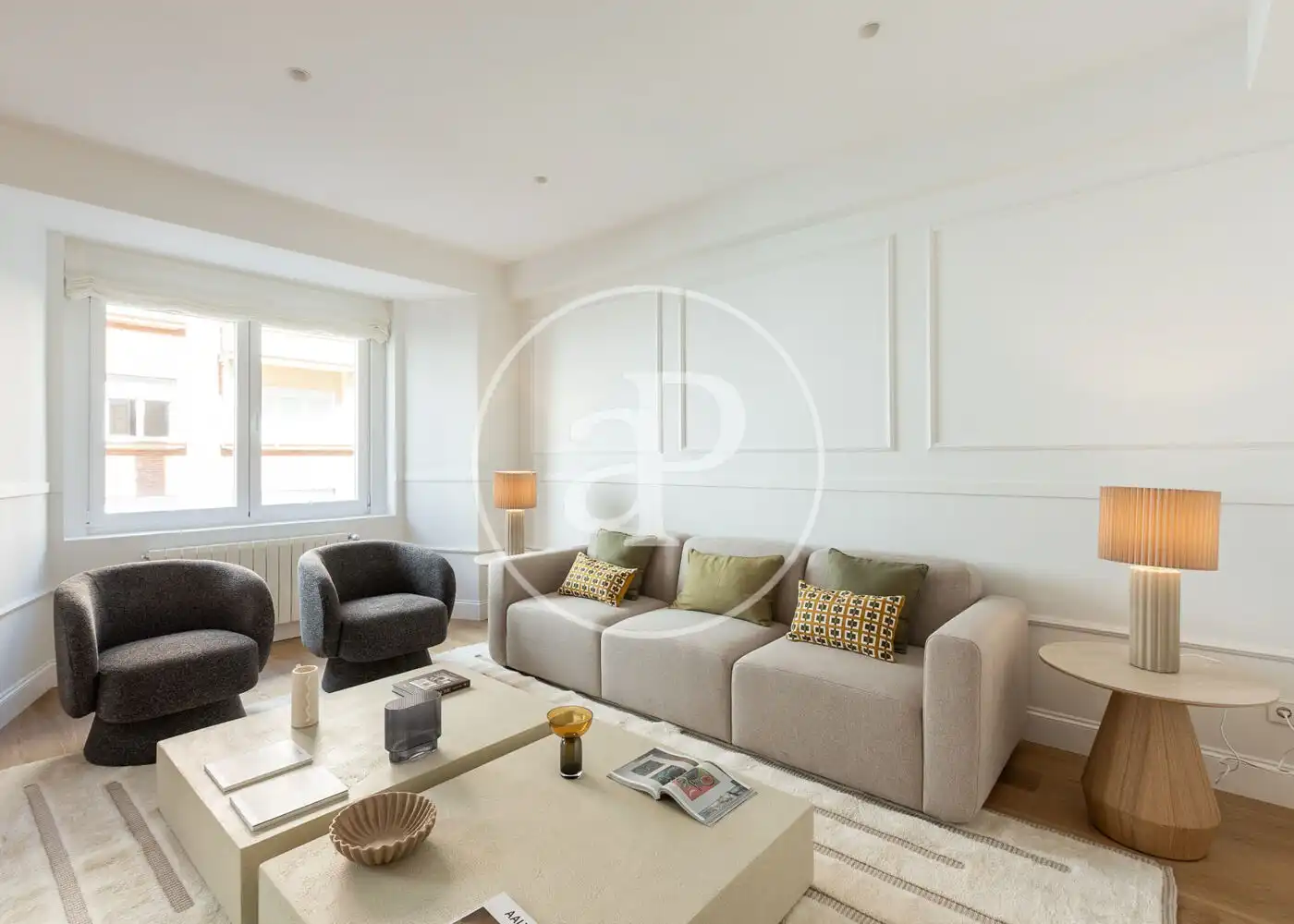 Wohnzimmer von Wohnung zum Verkauf in Madrid mit Klimaanlage, Heizung und Möbliert