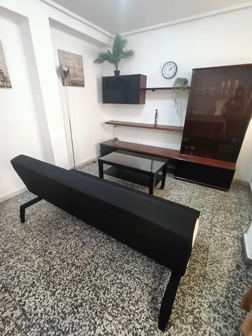 Living room of Flat for rent in Valencia  with Furnished, Oven and Washing machine