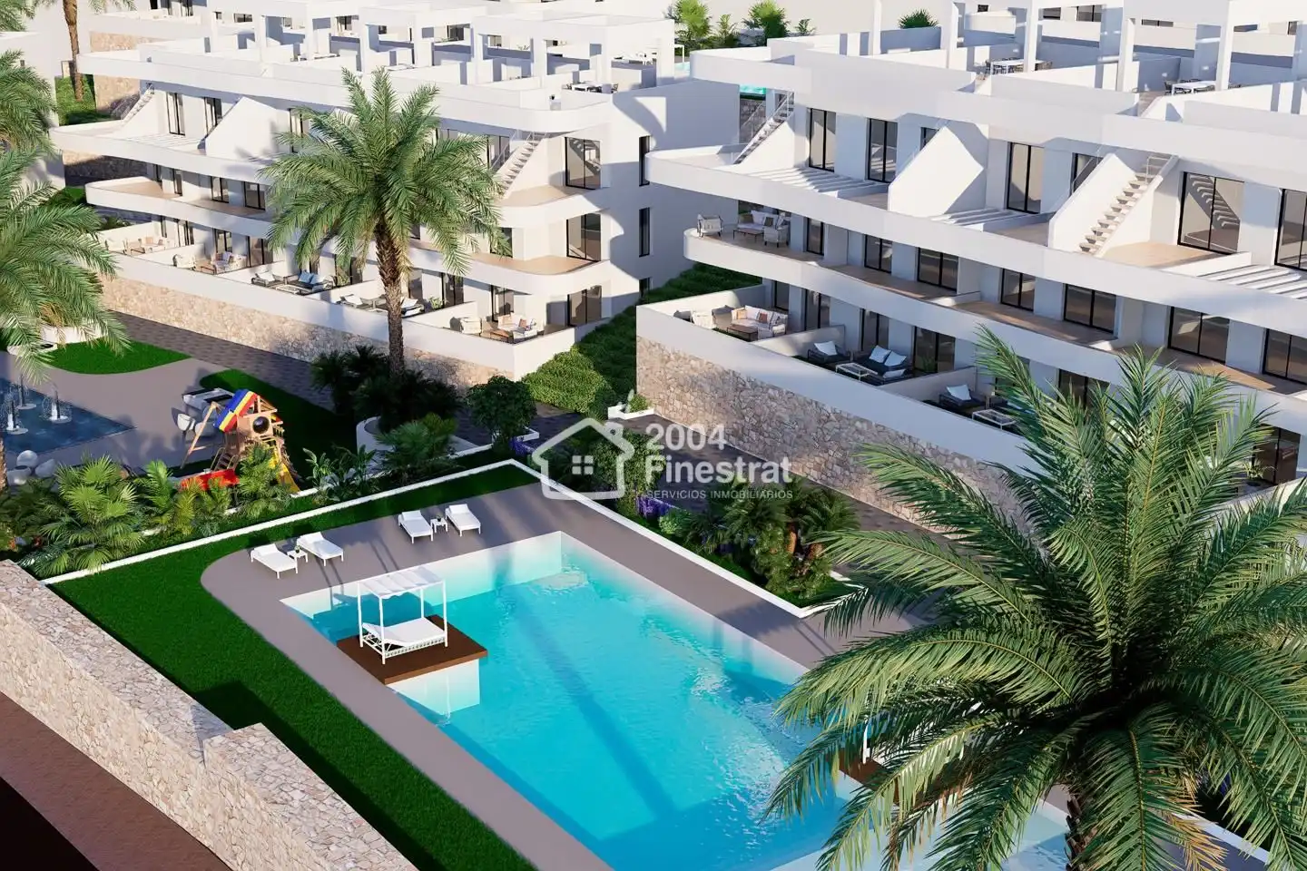 Vista exterior de Planta baixa en venda en Finestrat amb Terrassa i Piscina comunitària