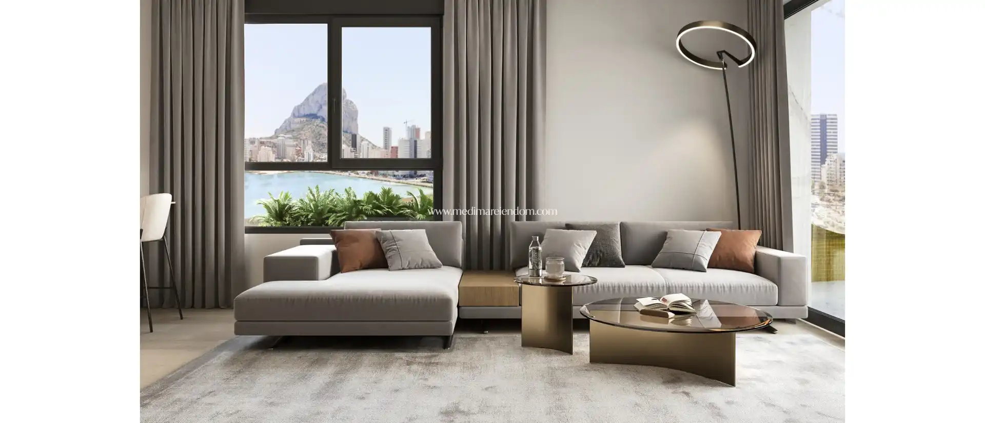 Wohnzimmer von Wohnung zum Verkauf in Calpe / Calp mit Terrasse