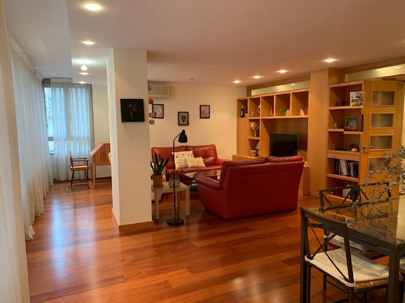 Sala de estar de Piso de alquiler en  Murcia Capital con Aire acondicionado y Amueblado