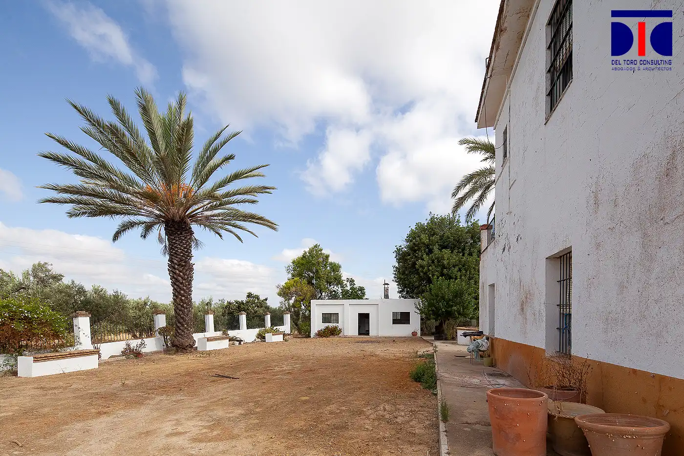 Vista exterior de Finca rústica en venta en Carmona con Jardín privado, Terraza y Piscina