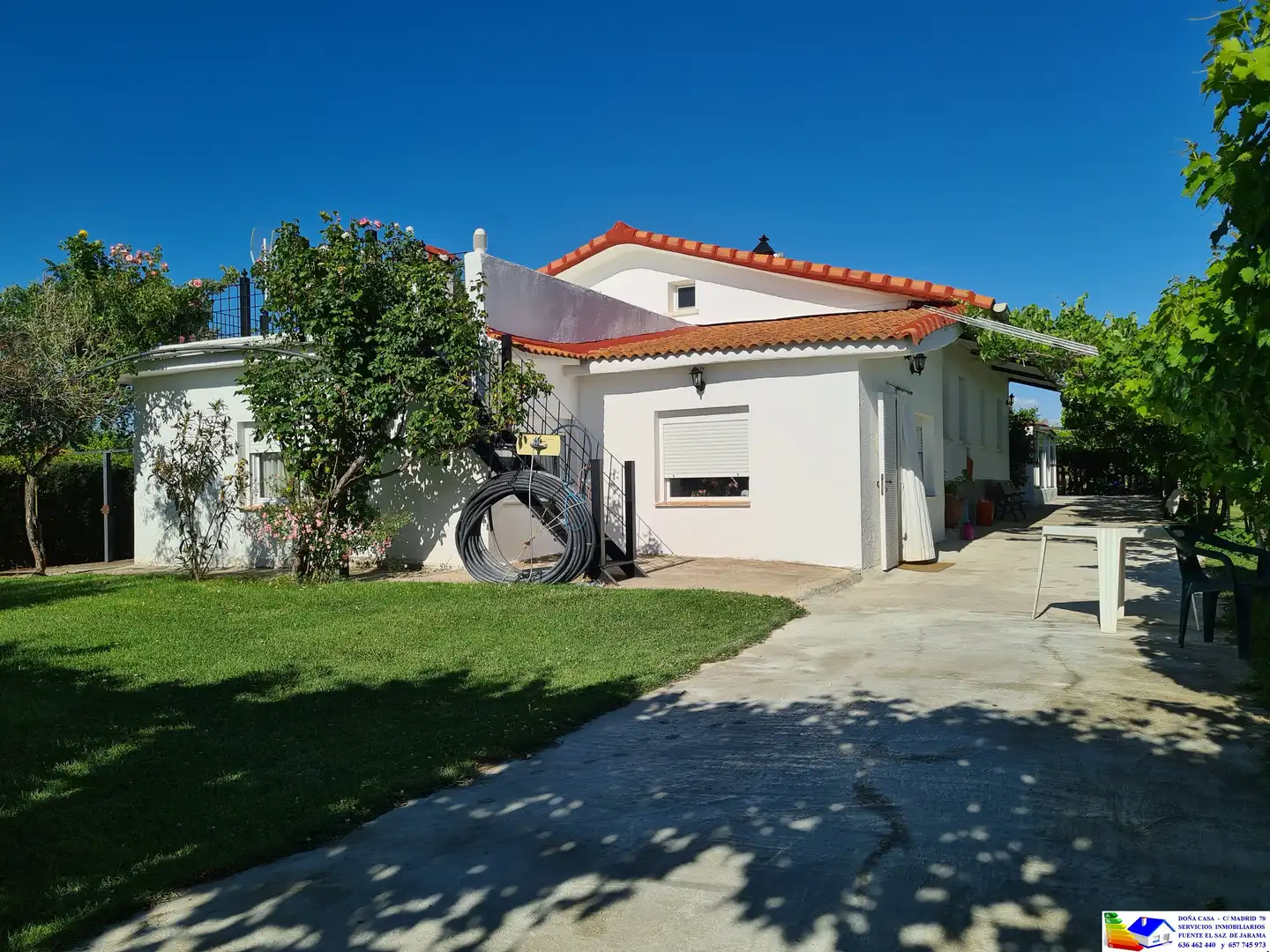 Vista exterior de Casa o chalet en venta en Fuente El Saz de Jarama con Aire acondicionado, Calefacción y Jardín privado