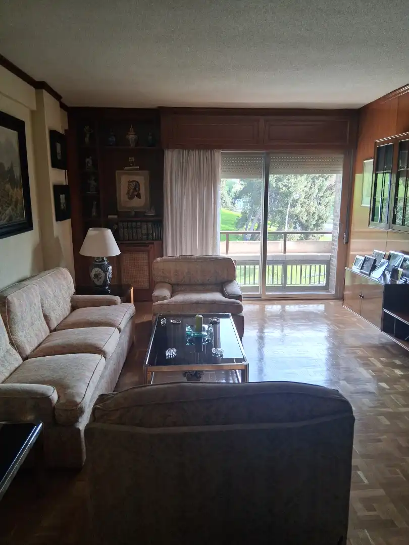 Wohnzimmer von Wohnung zum Verkauf in Madrid mit Heizung, Parkett und Ofen