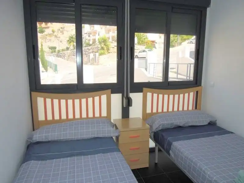Schlafzimmer von Maisonette zur Miete in Calpe / Calp mit Klimaanlage, Heizung und Terrasse