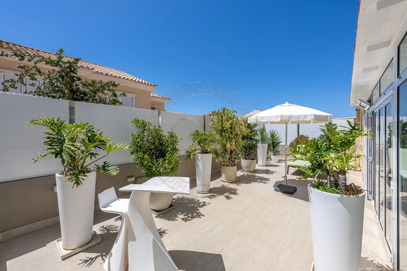 Terraza de Casa adosada en venta en San Bartolomé de Tirajana con Aire acondicionado, Jardín privado y Terraza