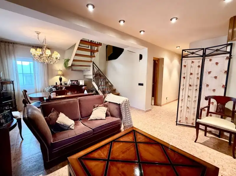 Living room of Houses for sale in El Espinar  with Heating, Private garden and Terrace