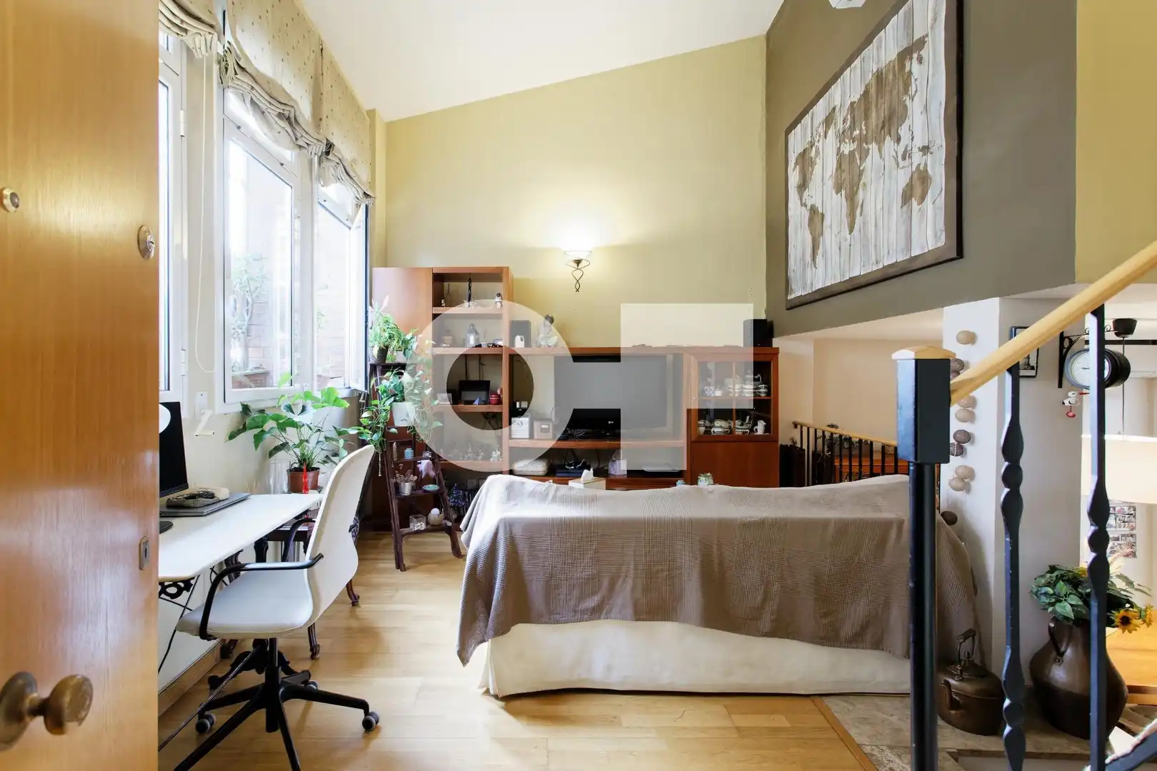 Bedroom of Duplexes for sale in Barcelona  with Heating, Parquet flooring and Terrace