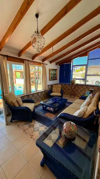 Living room of Houses for sale in Benidorm  with Swimming Pool, Furnished and Oven