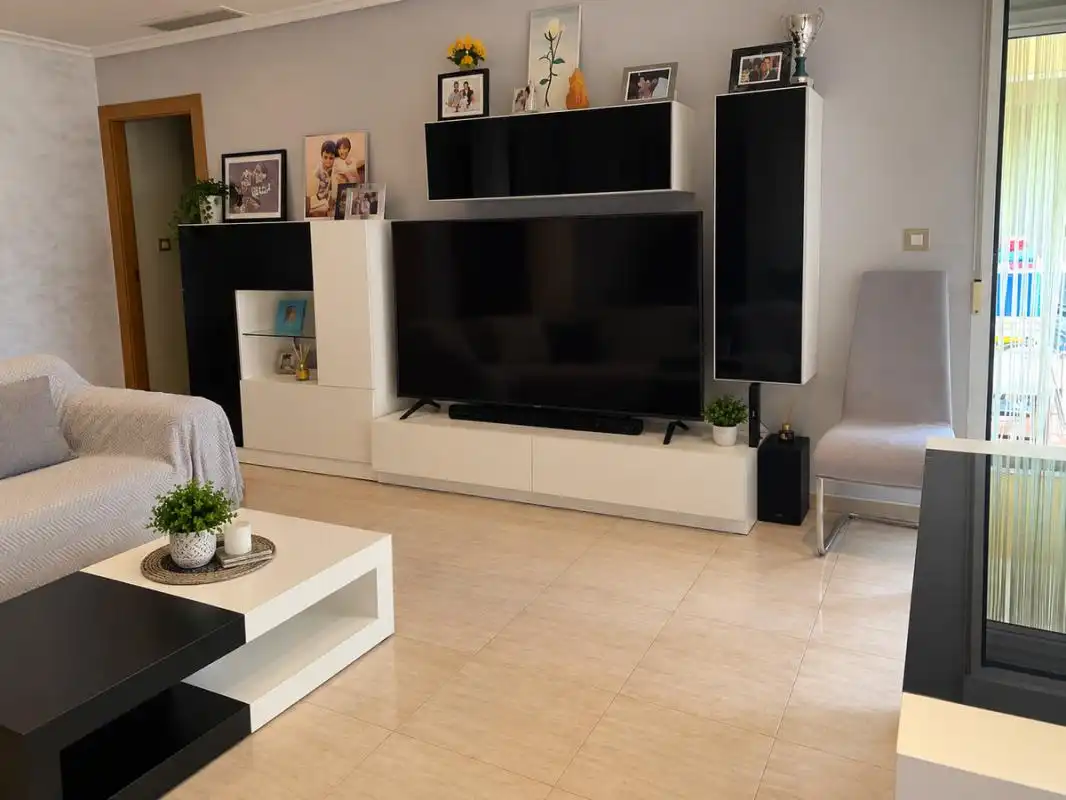 Living room of Flat for sale in Aspe  with Air Conditioner, Heating and Private garden