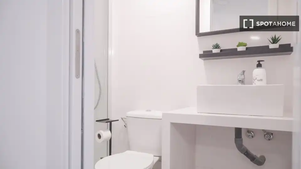 Baño de Piso de alquiler en Madrid con Aire acondicionado, Calefacción y Amueblado