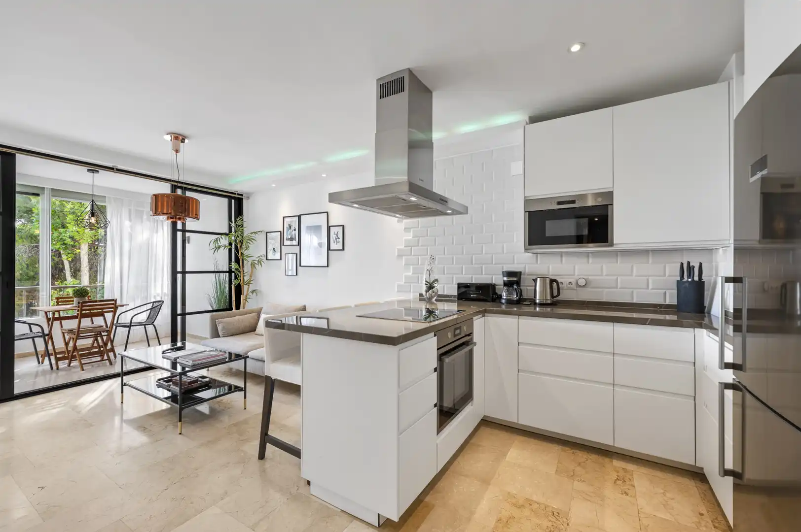 Kitchen of Apartments for rent in Marbella  with Air Conditioner, Swimming Pool and Furnished